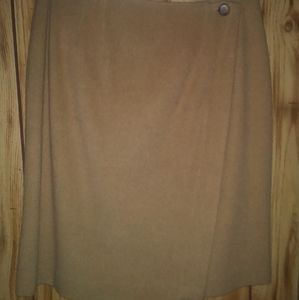 Tan Camelhair mini skirt